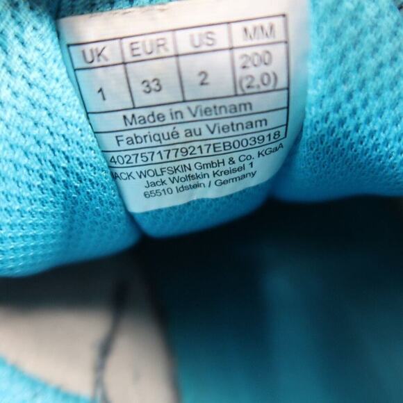 Jack Wolfskin Shoe Kids 2 Athletic Casual Trainer Blue Tree Climbing Grip Active - Picture 14 of 14